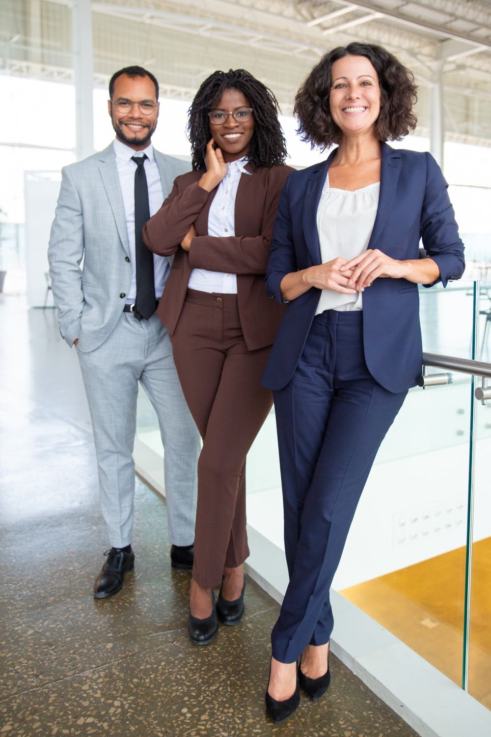 business team standing together
